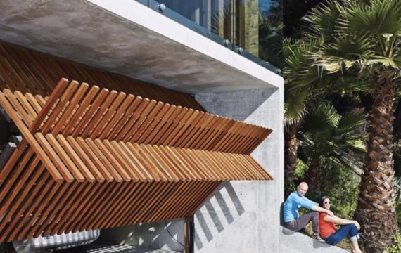 an exterior of a modern house an exterior of a modern house