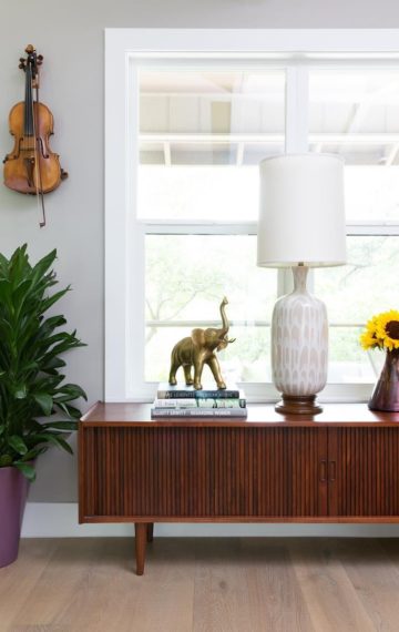 A window and credenza at Redbud Trail A window and credenza at Redbud Trail