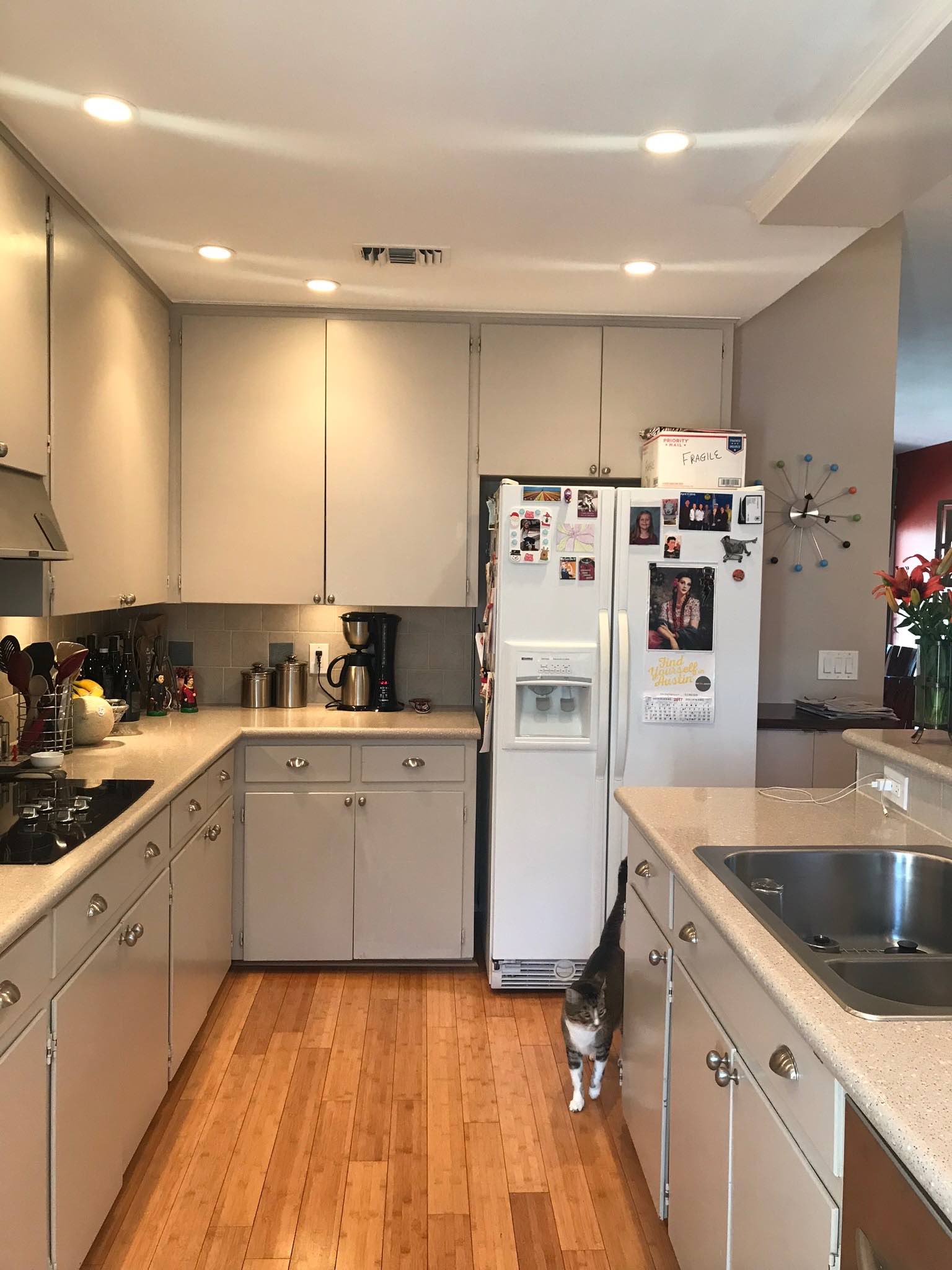 Kitchen View of Fridge